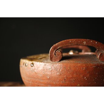 反古庵好 宗旦古流 自笑書付 信楽耳付水指　P375 