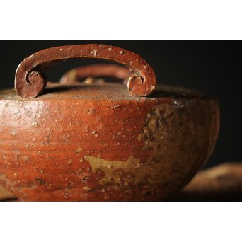 反古庵好 宗旦古流 自笑書付 信楽耳付水指　P375 