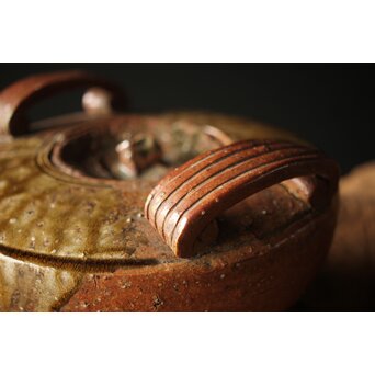 反古庵好 宗旦古流 自笑書付 信楽耳付水指　P375 