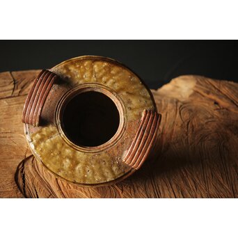 反古庵好 宗旦古流 自笑書付 信楽耳付水指　P375 