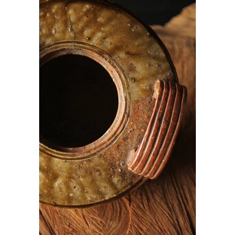 反古庵好 宗旦古流 自笑書付 信楽耳付水指　P375 