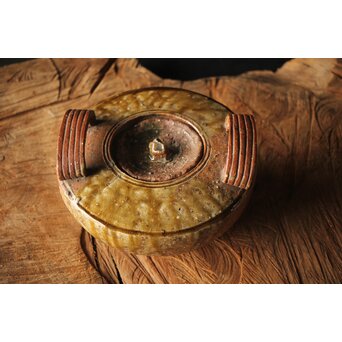 反古庵好 宗旦古流 自笑書付 信楽耳付水指　P375 