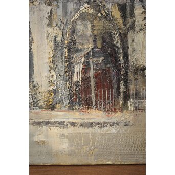 増田誠 ノートルダム 油彩10号 額装　Z362 