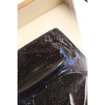 岡部繁夫 抽象画 額装　Z363 