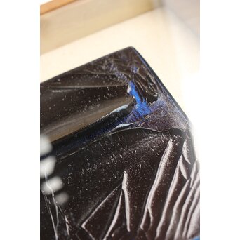 岡部繁夫 抽象画 額装　Z363 