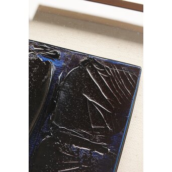 岡部繁夫 抽象画 額装　Z363 