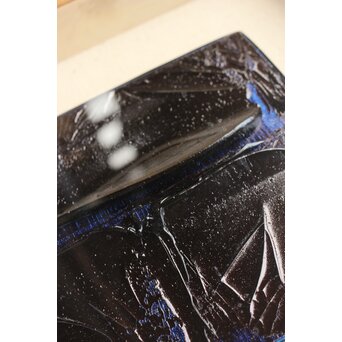 岡部繁夫 抽象画 額装　Z363 