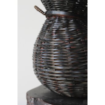 松斎 掛花籠 竹籠　U314 