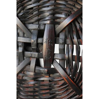 松斎 掛花籠 竹籠　U314 