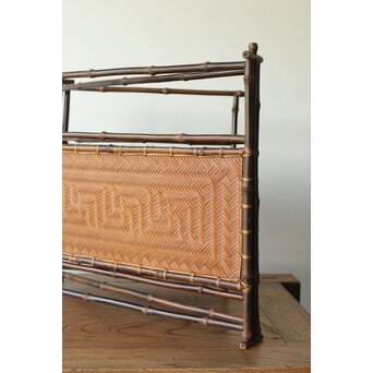 竹工芸 炉屏 硯屏　U315 