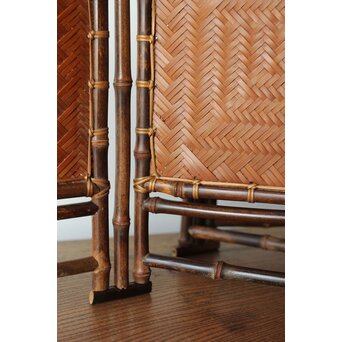 竹工芸 炉屏 硯屏　U315 