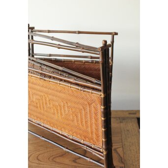 竹工芸 炉屏 硯屏　U315 