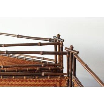 竹工芸 炉屏 硯屏　U315 