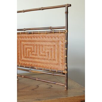 竹工芸 炉屏 硯屏　U315 