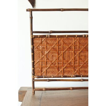 竹工芸 炉屏 硯屏　U315 