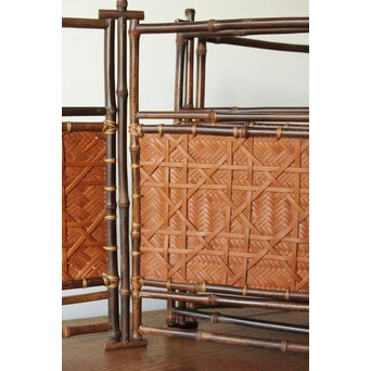 竹工芸 炉屏 硯屏　U315 