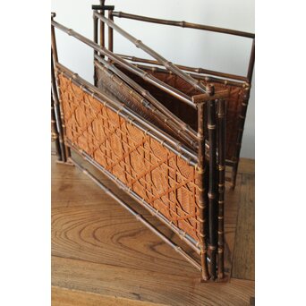 竹工芸 炉屏 硯屏　U315 