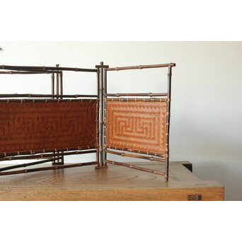 竹工芸 炉屏 硯屏　U315 