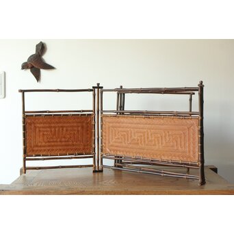 竹工芸 炉屏 硯屏　U315 