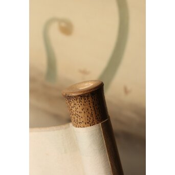 酒井三良【春伸図】絹本掛軸　Z368 