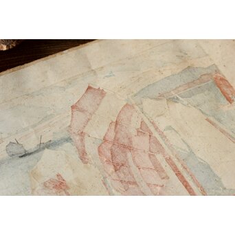 石川寅治 木版画【驟雨一過】山岸主計彫 漆原栄次郎摺　Z371 