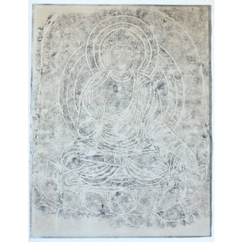 地獄谷石窟仏 釈迦如来 拓本　Z372