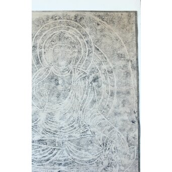 地獄谷石窟仏 釈迦如来 拓本　Z372 