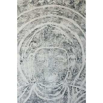 地獄谷石窟仏 釈迦如来 拓本　Z372 