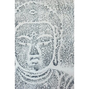 地獄谷石窟仏 阿弥陀如来坐像 拓本　Z373 