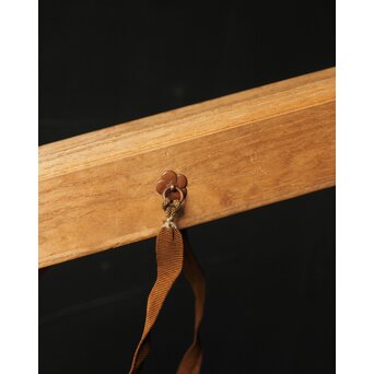 加賀友禅【芙蓉白鷺図】染絵 染掛軸 守中銘 共箱　Z373 