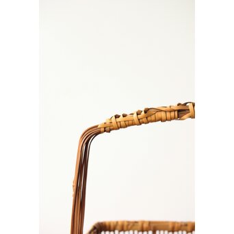 飯塚琅玕斎 竹工芸 花籠　U316 