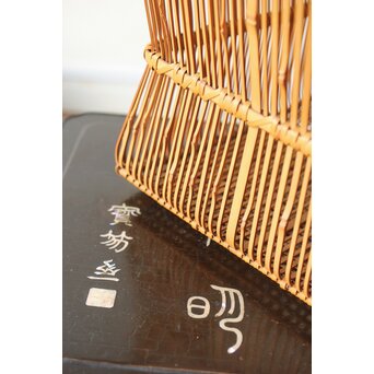 飯塚琅玕斎 竹工芸 花籠　U316 