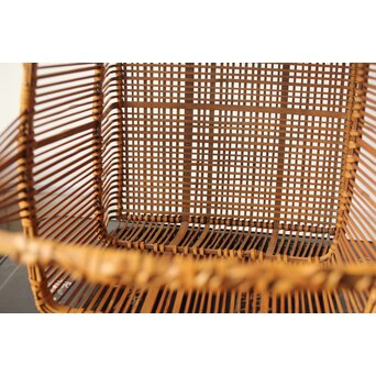 飯塚琅玕斎 竹工芸 花籠　U316 