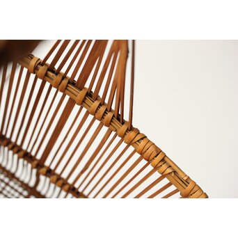 飯塚琅玕斎 竹工芸 花籠　U316 