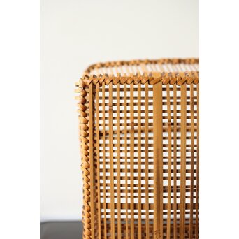 飯塚琅玕斎 竹工芸 花籠　U316 