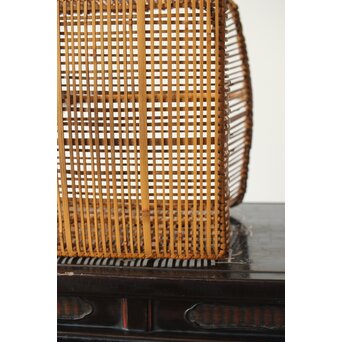 飯塚琅玕斎 竹工芸 花籠　U316 