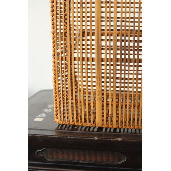 飯塚琅玕斎 竹工芸 花籠　U316 