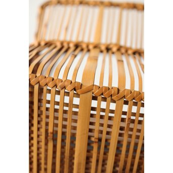 飯塚琅玕斎 竹工芸 花籠　U316 