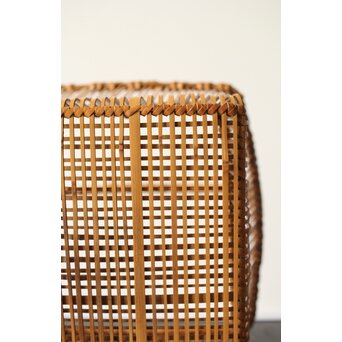 飯塚琅玕斎 竹工芸 花籠　U316 