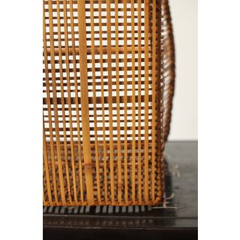 飯塚琅玕斎 竹工芸 花籠　U316 