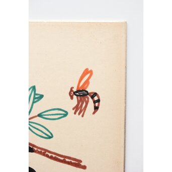 山下清【蜂】色紙　Z375 