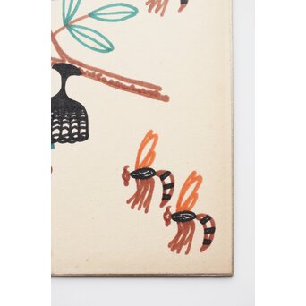 山下清【蜂】色紙　Z375 