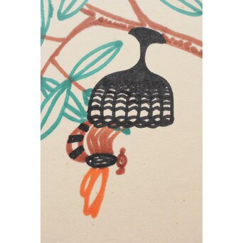 山下清【蜂】色紙　Z375 