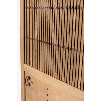 幅広 欅格子蔵戸　W083 