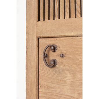 幅広 欅格子蔵戸　W083 