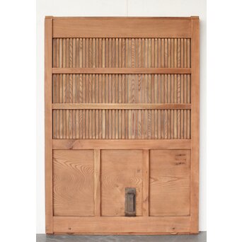 幅広 欅格子蔵戸　W083 