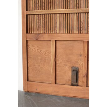 幅広 欅格子蔵戸　W083 