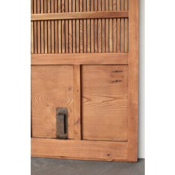 幅広 欅格子蔵戸　W083 