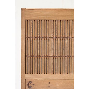 幅広 欅格子蔵戸　W083 