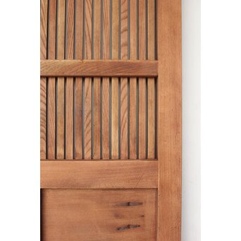 幅広 欅格子蔵戸　W083 